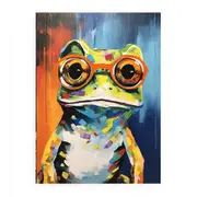 Frog Glasses Canvas Print