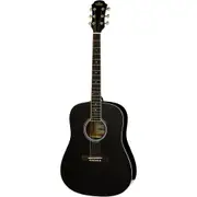 Aria AWN-15 Prodigy Series Acoustic Dreadnought Guitar - Black Gloss