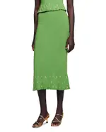 Sandro Charm Embellished Midi Skirt