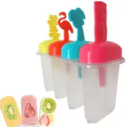 1 Pack Ice Pop Maker 4 Popsicle Molds DIY Icecream Freezer Treat Frozen Yogurt