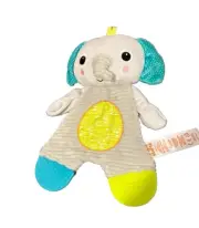 Bright Starts Unisex Baby Elephant Lovey Security Blanket Plush Teething Toy New