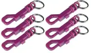 6 ~ Hillman Clip/Snap Hook KEY CHAIN Plastic ASSORTED COLORS Belt Purses 1 pk