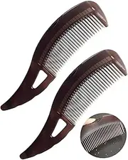 CULEB Pack of 2 Anti-Dandruff Combs, Energy Massage Comb for Dandruff Removal, Hair Cleaning, Scalp Massage, Brown Anti-Dandruff Massage Comb Made of Plastic, Unisex, Outdoor Enthusiasts, Travelers