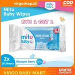 MITU BABY FRESH CLEAN WIPES BLOSSOM BERRY 2X 10 張買 1 送 1 嬰兒濕