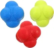 SUPVOX 3pcs Agility Reaction Balls for Speed Training Portable Reflex Balls for Baseball Softball Soccer and Boxing Enhance Reaction Speed and Coordination with Design