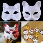DIY Face Mask Hand Painted Half Face Fun Fox Mask Halloween