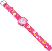 [TOGEVAL] Watch Children Time Educational Toy Para Niños Kid Party Favor Cartoon Kid Wrist Clock Pink Quartz