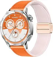 Magnetic Leather Silicone Watch Band – Universal 18mm/20mm/22mm Strap, Soft & Durable, Compatible with Huawei GT5/GT4/GT3/GT2, Samsung Galaxy Watch 7/6/5/4/3, and More