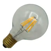 Aamsco G80-6S6W E27 LED G80 Globe Filament Lamp 6W 2700K Warm White Dimmable E26