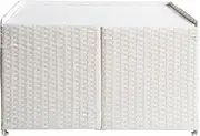 Miyatake Manufacturing FRK-550-IV Refrigerator Top Rack, Referro, Food Stock, Made of Rattan, Width 21.7 x Depth 20.1 x Height 13.8 inches (55 x 51 x 35 cm), Ivory