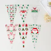 100pcs Piping Bags Triangle Decoration Christmas Theme Pastry Tip Nozzle Bags