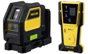 Laser Level with Receiver, Green Beam Self Leveling Outdoor Cross Line Laser ...