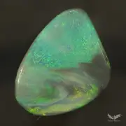 1.50 cts Black Opal Swirl Blue Green Lightning Ridge Solid Polished Stone #7.059