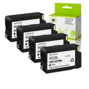 4PK 952XL Black Ink For HP Officejet 7740 8702 8715 Pro 8747 8700 7720 7730 8720