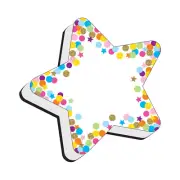 Ashley Productions Magnetic Whiteboard Eraser, Star Confetti