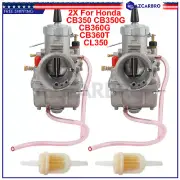 2PCS Left Carburetor New For Honda CB350 Super Sport & CL350 Scrambler 1968-1973