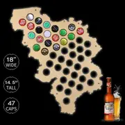 Belgium Beer Cap Map