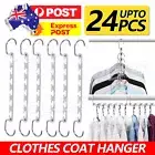 Space Saver Magic Hanger Clothes Coat Pant Metal Hooks Closet Organizer Storag