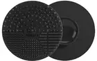 Makeup Brush Cleaner Pad Mat Silicone Suction Brush Cleaner Black Multi Texture