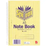 Spirax No. 571 A5 Notebook 210 x 148mm 300 Page