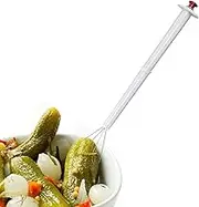 Pickle Fork - Pickle Pick Up Tool with Claw, Salad Forks with Long Handle | Pickle Tongs Pepper Pickle Pickle Plier Pickle