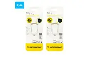 2x Scosche reVOLT 12W 2.1A USB Car Charger Fast Charging f Smartphones Tablets