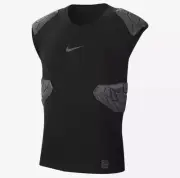 Nike HyperStrong 4 Pads Compression Black Football Shirt AQ0759-010 Men 2XL XXL