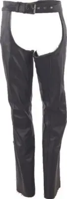 Kuryakyn Plains Leather Chaps Black Womens XL 094428