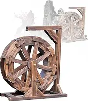 Water Wheel Waterfall Feng Shui Wheel Fountain with Bracket Garden Decoration Water Feature Waterfall Feng Shui Wheel, Suitable for Terrace Pond Pool (Size : 80cm(31.5inch))