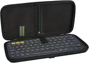 Linkidea Keyboard Hard Shell Travel Carrying Case, Compatible with Logitech K380, Logitech Pebble Keys 2 K380s