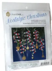 Nostalgic christmas Solid Oak Brand Christmas Charmers Ornament Kit Red Green