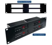 4-Grid Rack Mounting Cage For RF Coax Modulators Demodulators 13.25 x 3.5 Inch