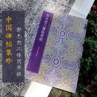 在飛比找Yahoo!奇摩拍賣優惠-中國碑帖集珍：郭忠恕三體陰符經 精選歷代名碑名帖原色精印呈現