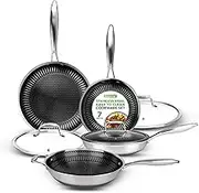 7-Piece Cookware Set Stainless Steel