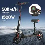 Electric Scooter 1500W 50km/h Off Road Foldable Portable Adult E-Bike W/Tail