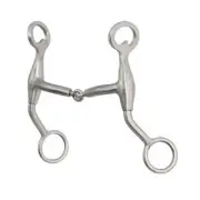 FG UW609F09SSBR518/Partrade Short Shank Snaffle Bit ,pinchless,swivel bit