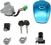 Motorcycle Lock Key Set Ignition Switch Side Cover Fuel Tank Gas Cover Cap Lock Fit for Suzuki GZ150-A GZ150 GZ 150cc Ignition Lock
