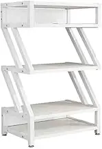 Printer Stand Minimally Designed Office Storage Rack Copy Cabinet Printer Stand Multi-Layer Floor Ceiling Storage and Storage Rack Storage Shelf(White)