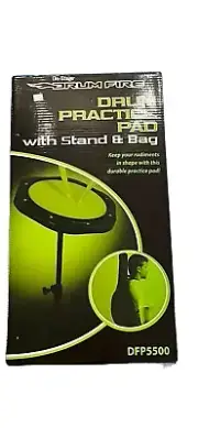 On-Stage Drumfire Drum Practice Pad with Stand and Bag
