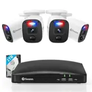 Security Camera System, 1080p DVR Bullet Surveillance Cameras with 1TB HDD, 8...