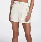 New Calia Woven Paperbag Shorts Unbleached Xsmall