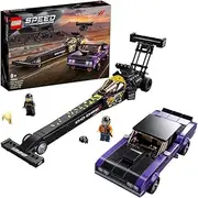LEGO 76904 Speed Champions Mopar Dodge, SRT Top Fuel Dragster & 1970 Dodge Challenger T/A Muscle Car Toy Building Set for Kids 8+ Years Old