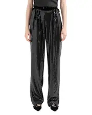 Emporio Armani Belted Micro Sequin Trousers