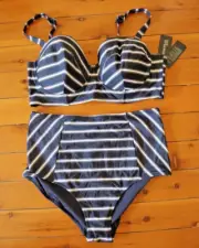 NWT City Chic Corfu High Waist Bikini Size M Size 18
