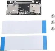 Dual Micro Storage Card Adapter, CE ZIF SSD for Laptops Gaming Consoles, Black, Supports Large Capacity Flash Memory Cards, Stable Performance for Various Operating Systems