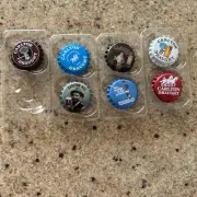 Carlton Draught Collectables Magnetic Beer Tops Caps X 7