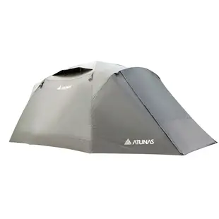 【ATUNAS 歐都納】鋁合金黑膠家庭帳篷(300*300cm) A1TEEE02黑/戶外露營/宅家露營
