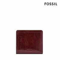 在飛比找momo購物網優惠-【FOSSIL 官方旗艦館】Logan 真皮短夾-紅木色漆皮