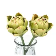 Artificial Artichokes with Stems, 2Pcs Simulation Artichokes Fake Fruits for
