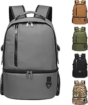 TUGUAN Insulated Cooler Backpack 16/26 Cans Double Deck Leakproof Lightweight Soft Lunch Backpack Small Cooler Bag Beach Picnic